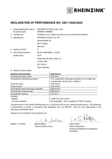 Declaration of Performance Dowel-type fasteners CLIPFIX steel with EN 14592